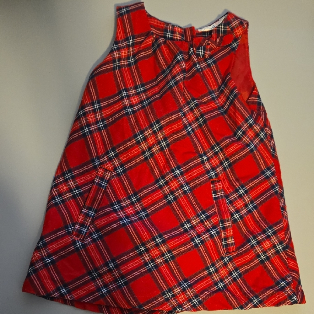 H&M Red and Black Plaid Kids Dress